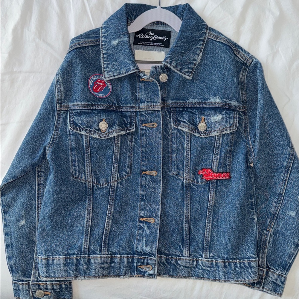 NWT The Rolling Stones Denim Jacket - Picture 3 of 6